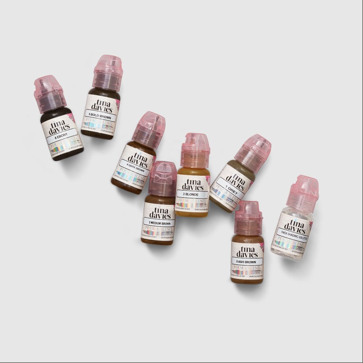 Perma Blend Tina Davies 8 x .5oz Eyebrow Collection SET - ( Dated - 01/06/2025)