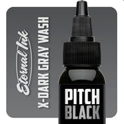 Eternal Ink Pitch Black X-Dark Greywash 1oz