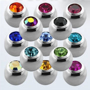 STAINLESS Jewelled Balls (Mixed) 1.6x6mm (10)