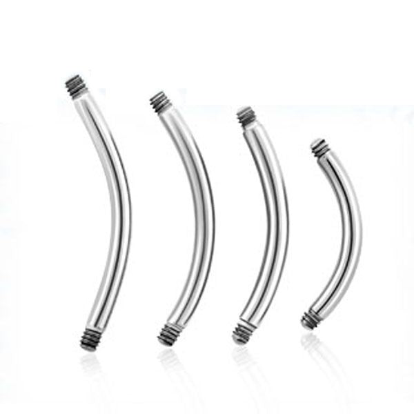Polished Titanium Naval Bar (10) 1.2x8mm