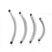 Polished Titanium Naval Bar (10) 1.2x8mm