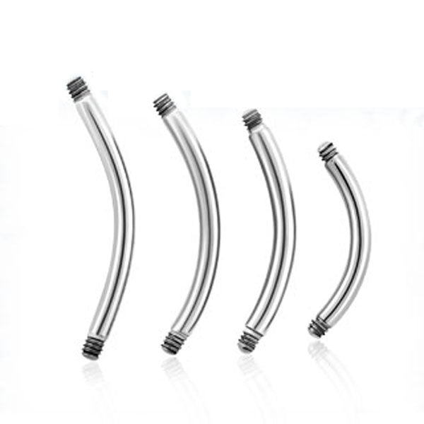 Polished Titanium Naval Bar (10) 1.6x8mm