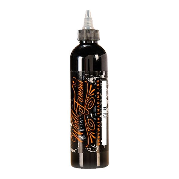 World Famous Ink JPJ-1 Darkest Greywash 4oz