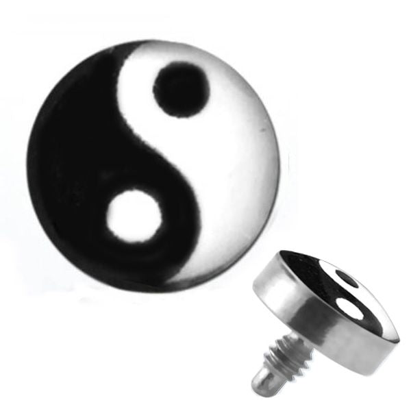 TITANIUM Dermal Top Ying-Yang (5) 1.2x4mm