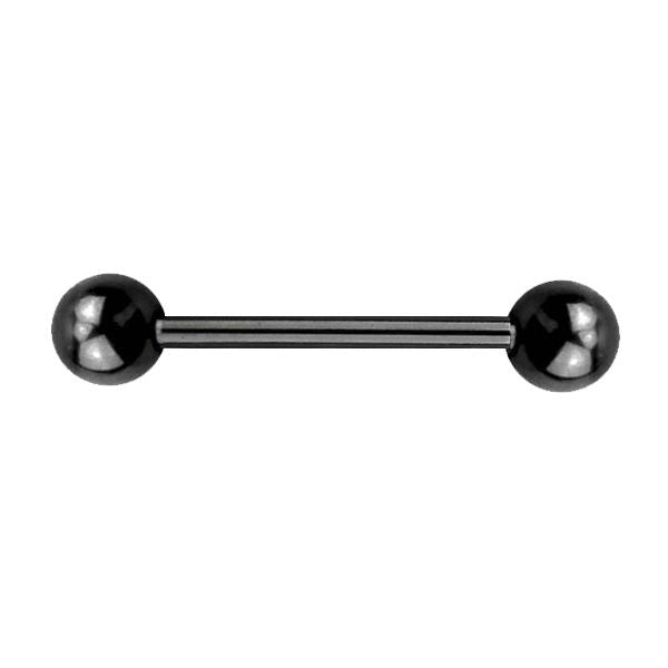 ANODISED TITANIUM Barbell Black (5) 16.x14mm