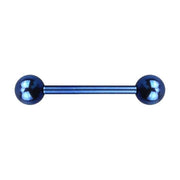 ANODISED TITANIUM Barbell Blue (5) 1.6x16mm