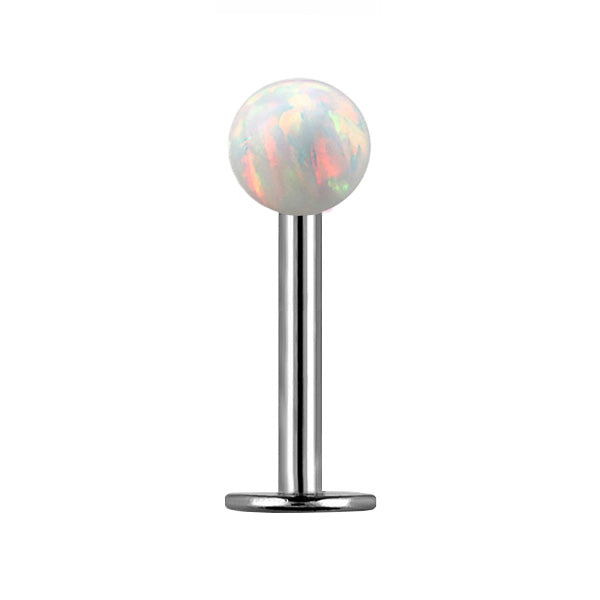 TITANIUM Labret Clear Opal Ball (5) 1.2x10mm