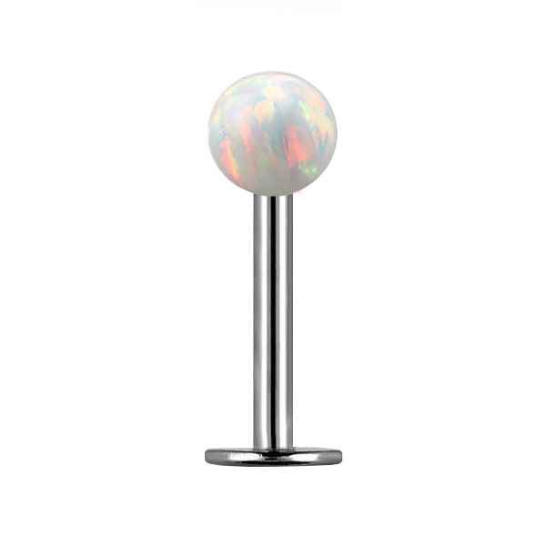 TITANIUM Labret Clear Opal Ball (5) 1.2x12mm