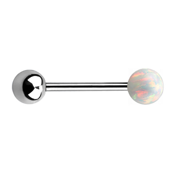 TITANIUM Barbell Clear Opal (1) 1.6x14mm