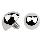 TITANIUM Dermal Top Half Ball (5) 1.2x4mm