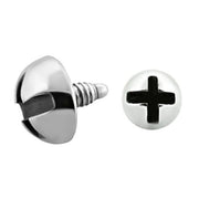 SURGICAL STEEL Dermal Top Round Screw (5) 1.2x6mm