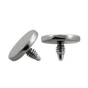 SURGICAL STEEL Dermal Top Flat Disk (5) 1.2x5mm