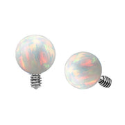 Dermal Top Clear Opal Ball (5) 1.2mm