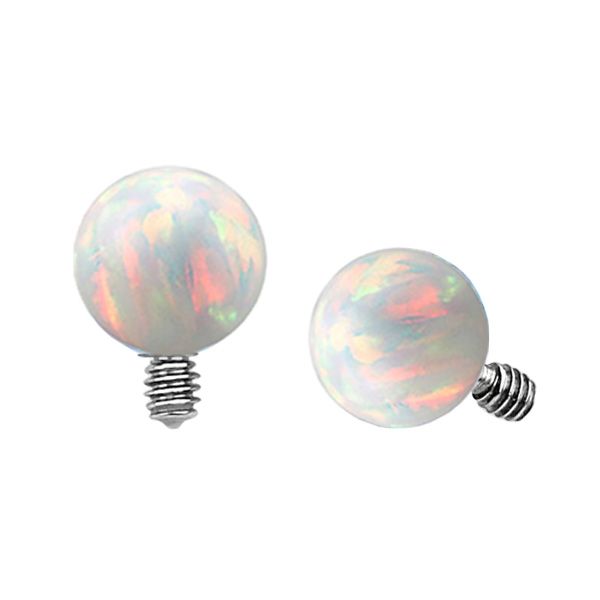 Dermal Top Clear Opal Ball (5) 1.2mm