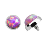 TITANIUM Dermal Top Pink Opal (5) 1.2x5mm