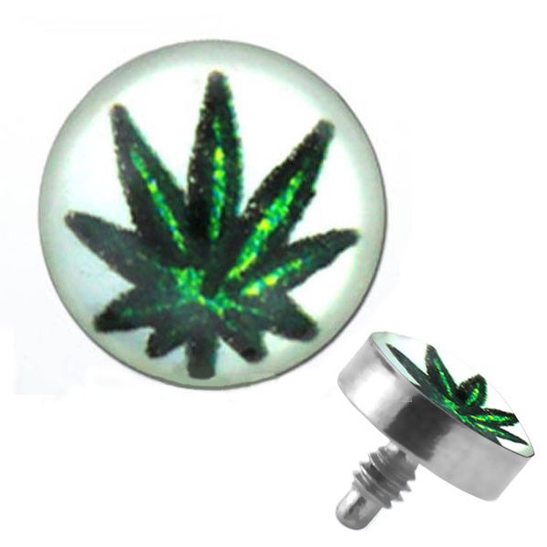 TITANIUM Dermal Top Marijuana (5) 1.2x4mm