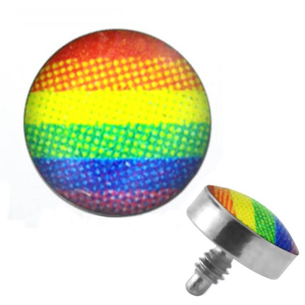 TITANIUM Dermal Top Rainbow (5) 1.2x4mm