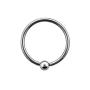 Polished Titanium BCR (5) 1.2x14mm