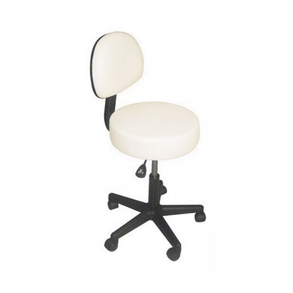 Affinity Backrest Stool in Biscuit