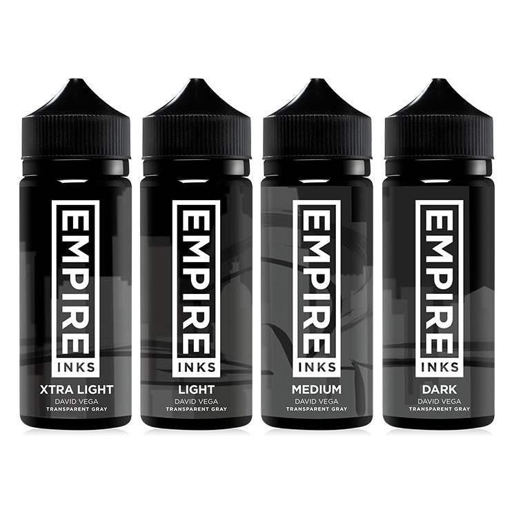EMPIRE David Vega Transparent Grey 4oz 4 Bottle SET