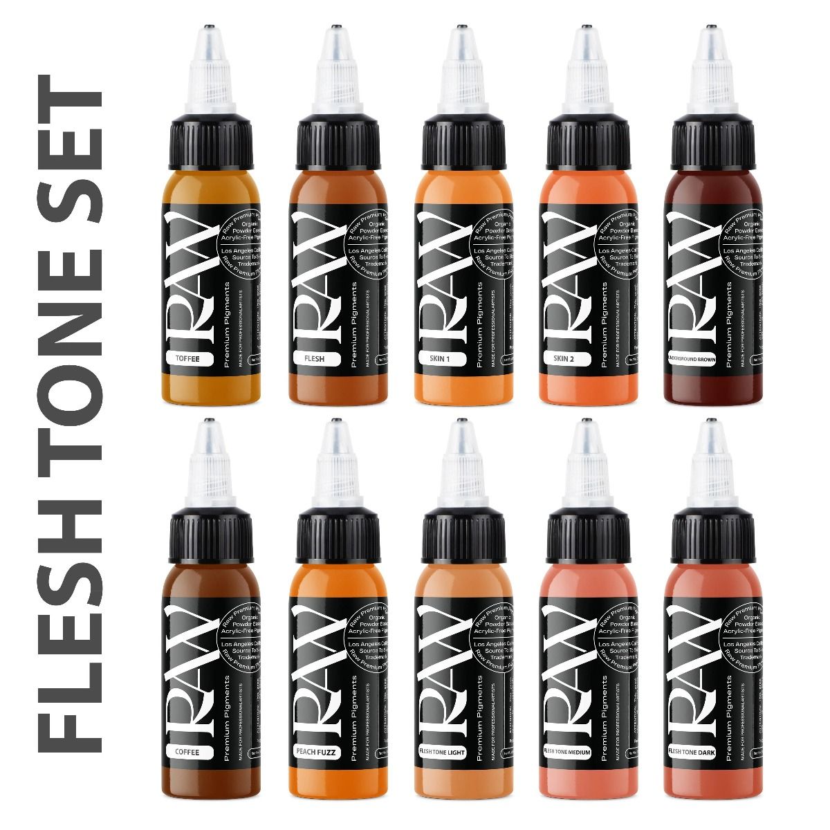 RAW Flesh Tone 10 x 1oz SET