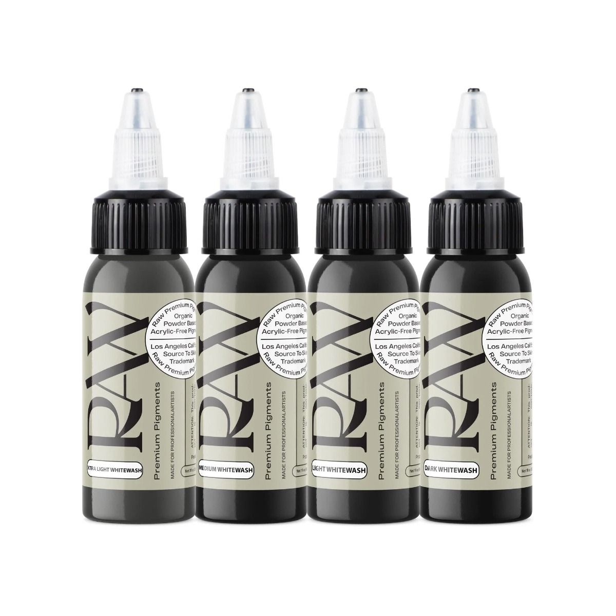 RAW Whitewash 4 x 2oz SET