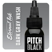 Eternal Ink Pitch Black Dark Greywash 4oz