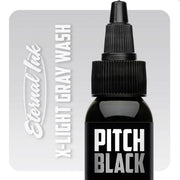 Eternal Ink Pitch Black X-Light Greywash 2oz