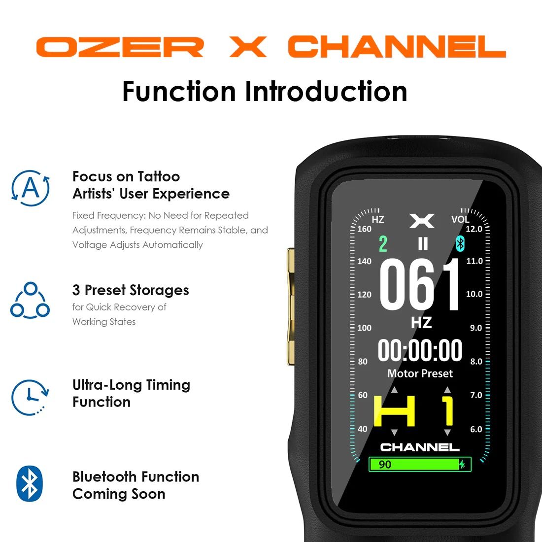Ozer X Channel Wireless Pen Black 4.2mm