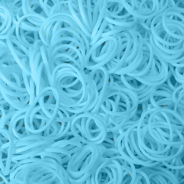 Cyan Rubber Bands (100)