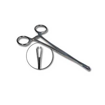 Mini 6in Slotted Pennington Forceps