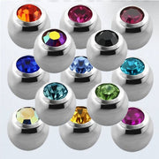 TITANIUM Jewelled Ball (Mixed) 1.2x3mm (2)