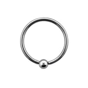 Polished Titanium BCR (5) 1.6x10mm