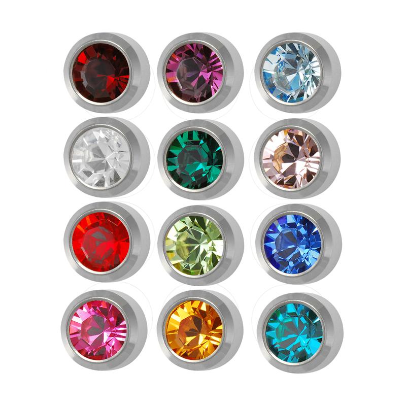 Studex Regular Birthstones Bezel Assorted Stainless (12)