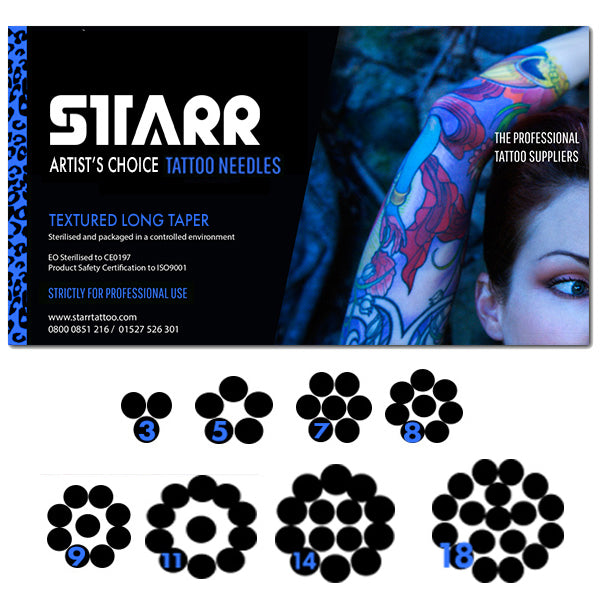 Starr Textured Needles Round Shader 0.35mm (50)