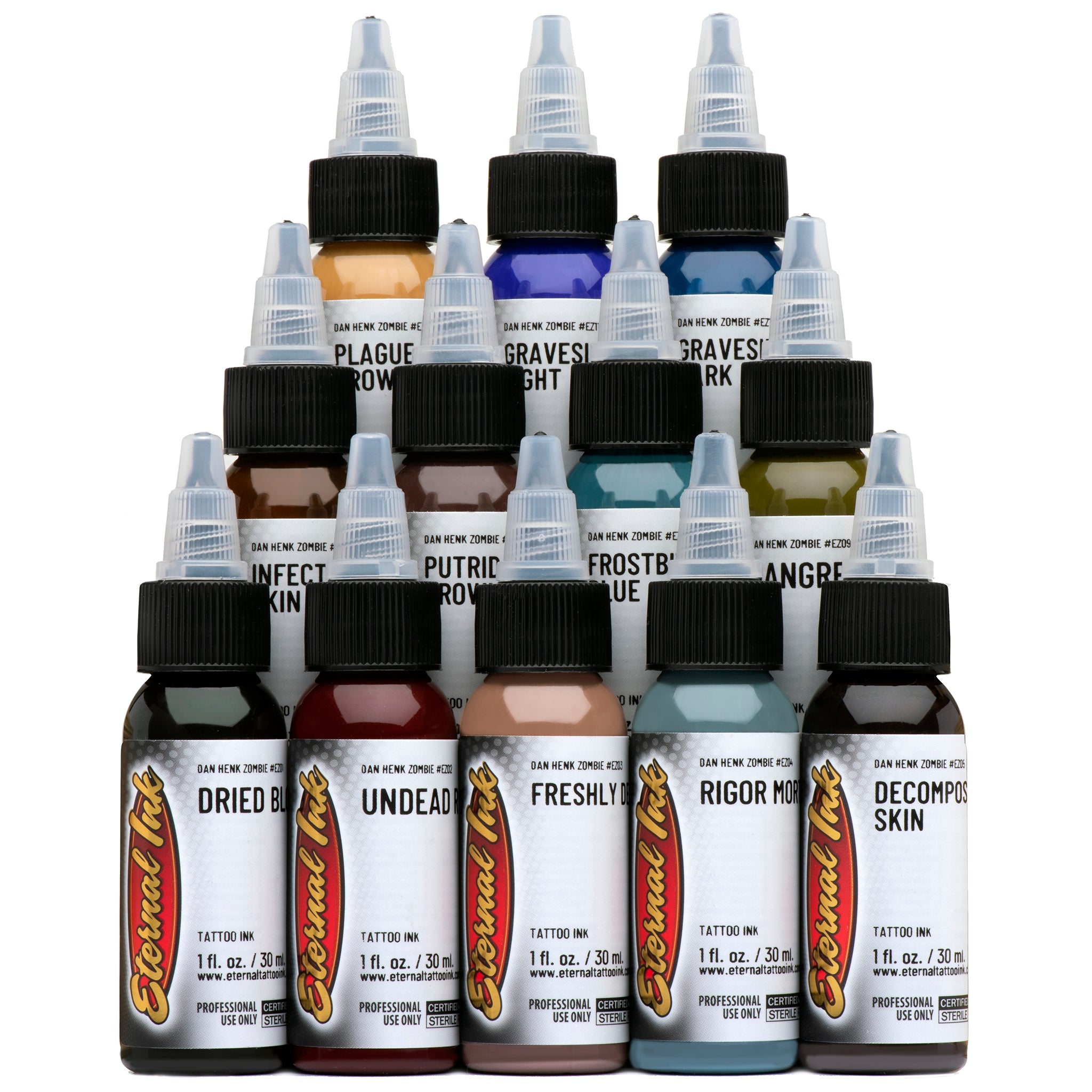 Eternal Ink Zombie SET 12 x 1oz