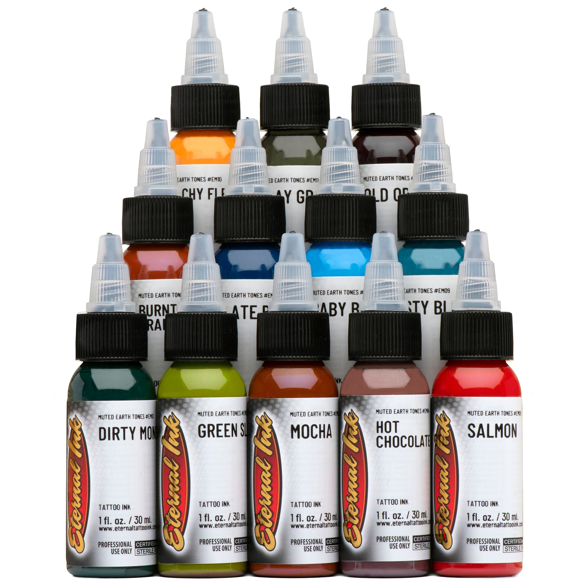 Eternal Ink Earthtone 12 Colour 1oz Set
