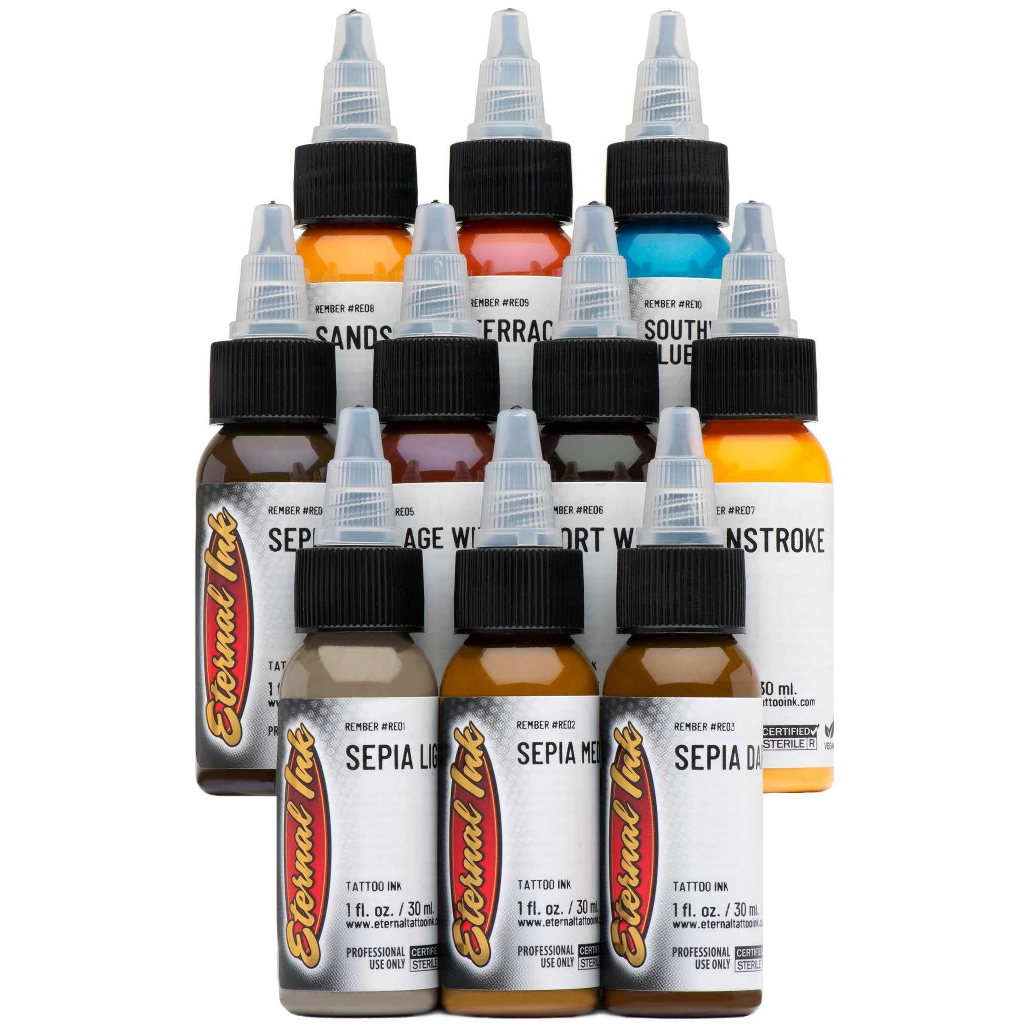 Eternal Ink Rember Orellana 10 Bottle Colour Set 1oz