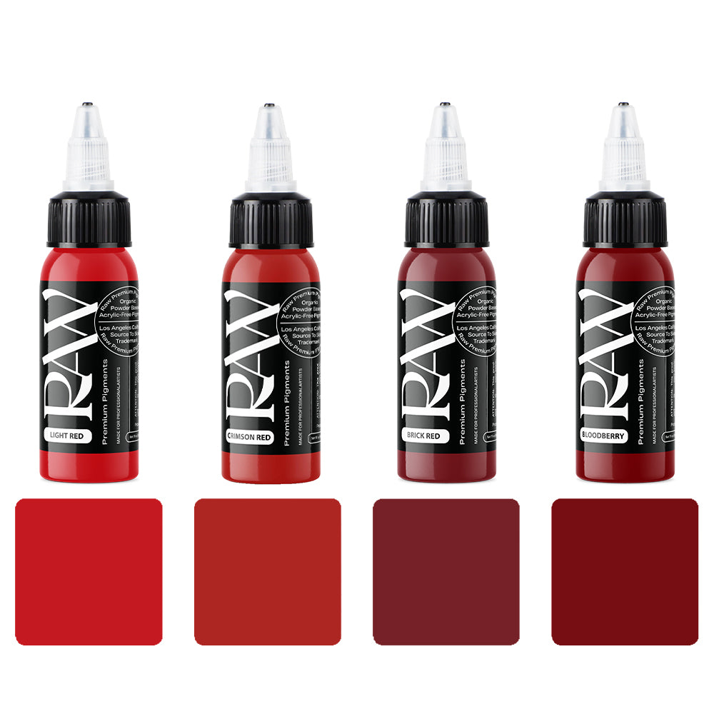 RAW Pigments Blood Set 1oz - 4 Bottles