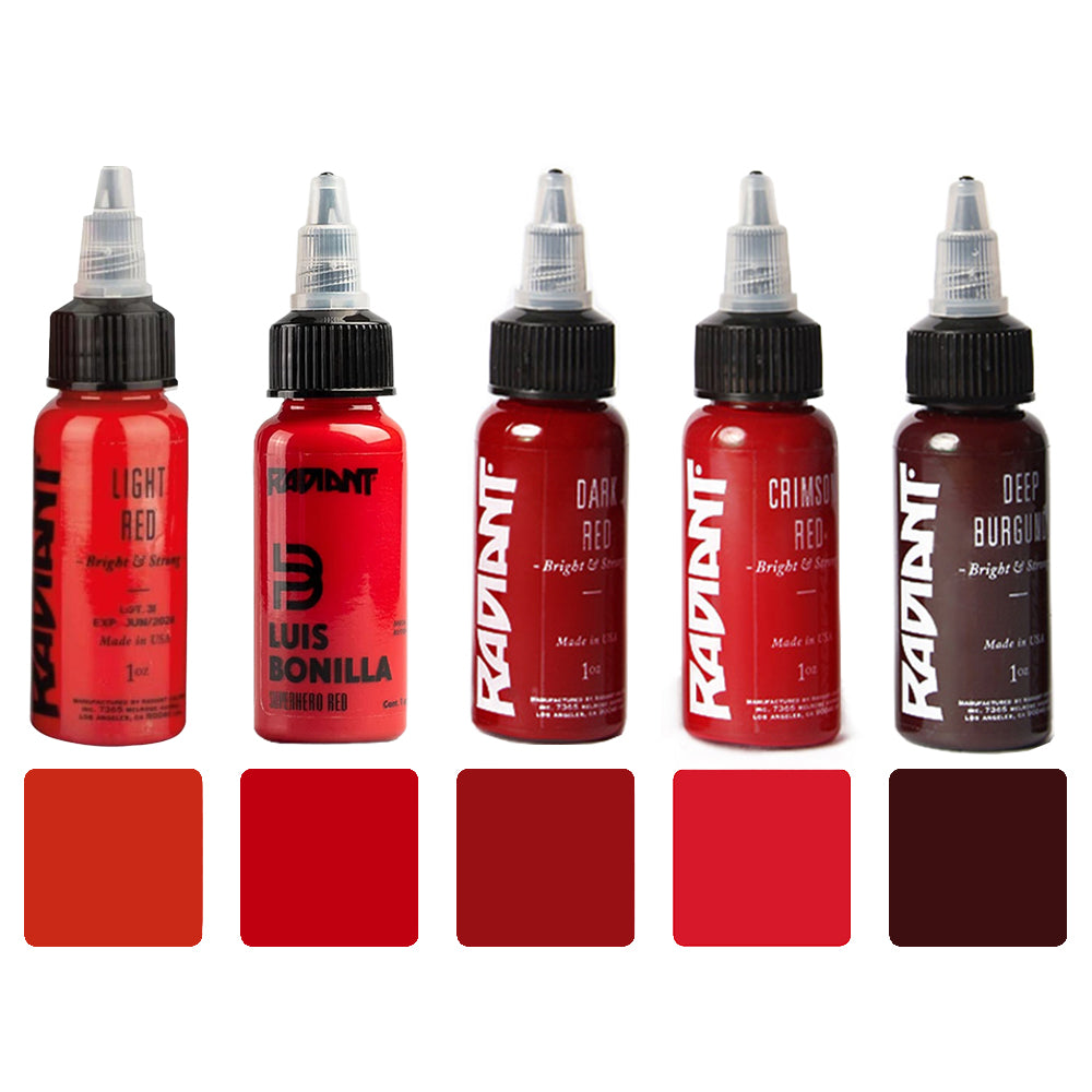Radiant Ink Blood Set 1oz - 5 Bottles