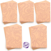 Stencil Skins Snakes Set (5 A5 Sheets)