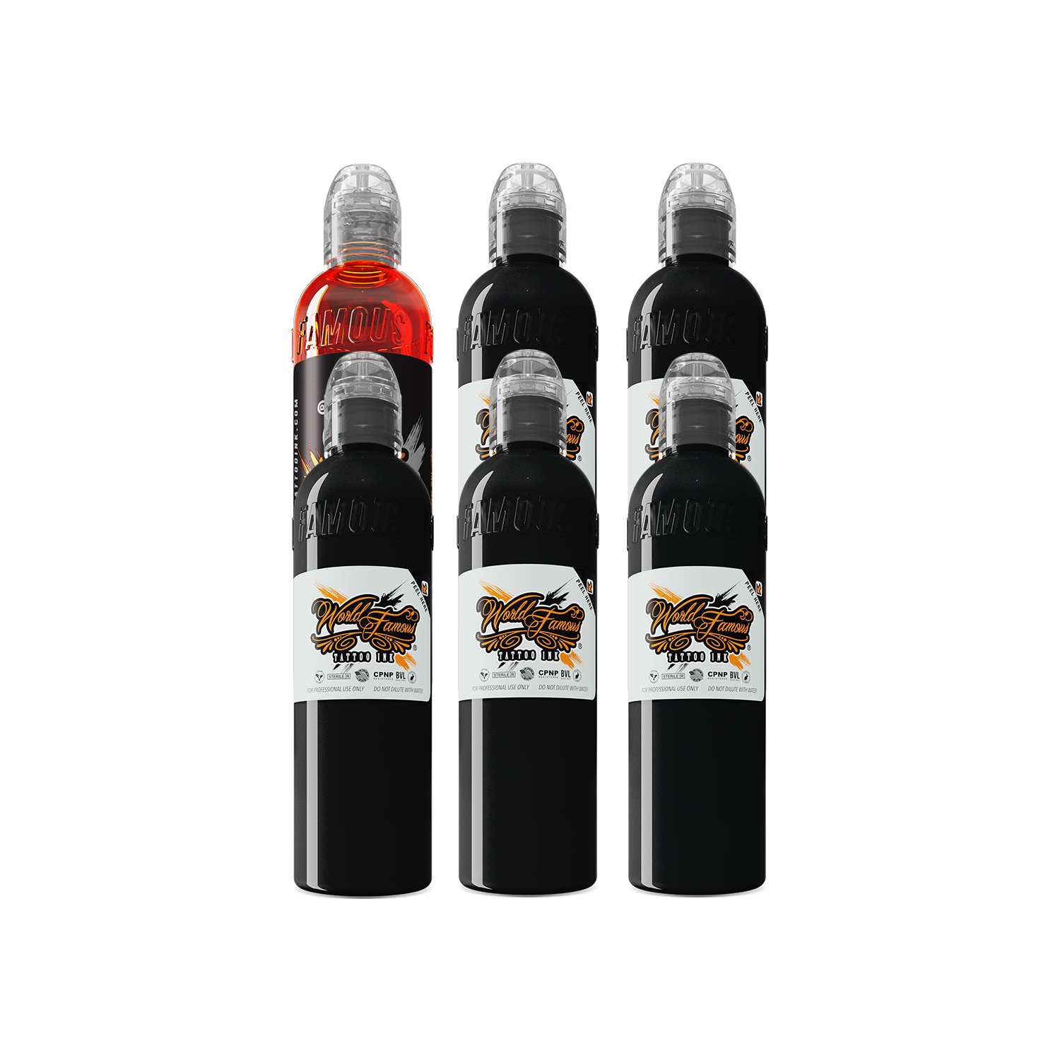 World Famous Ink 5 Stage Shading 6 Bottle Set 4oz
