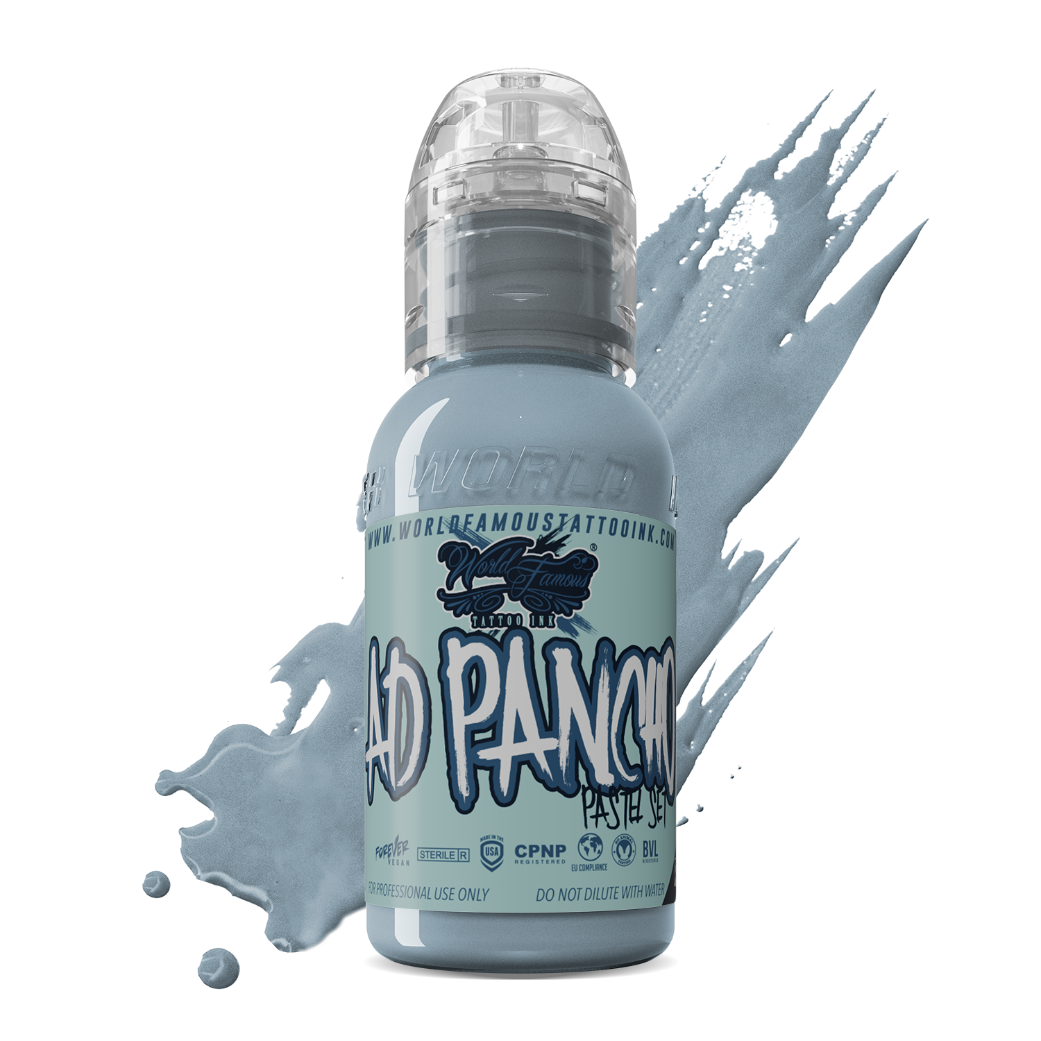 World Famous Ink Pancho Pastel 1 Grey 1oz