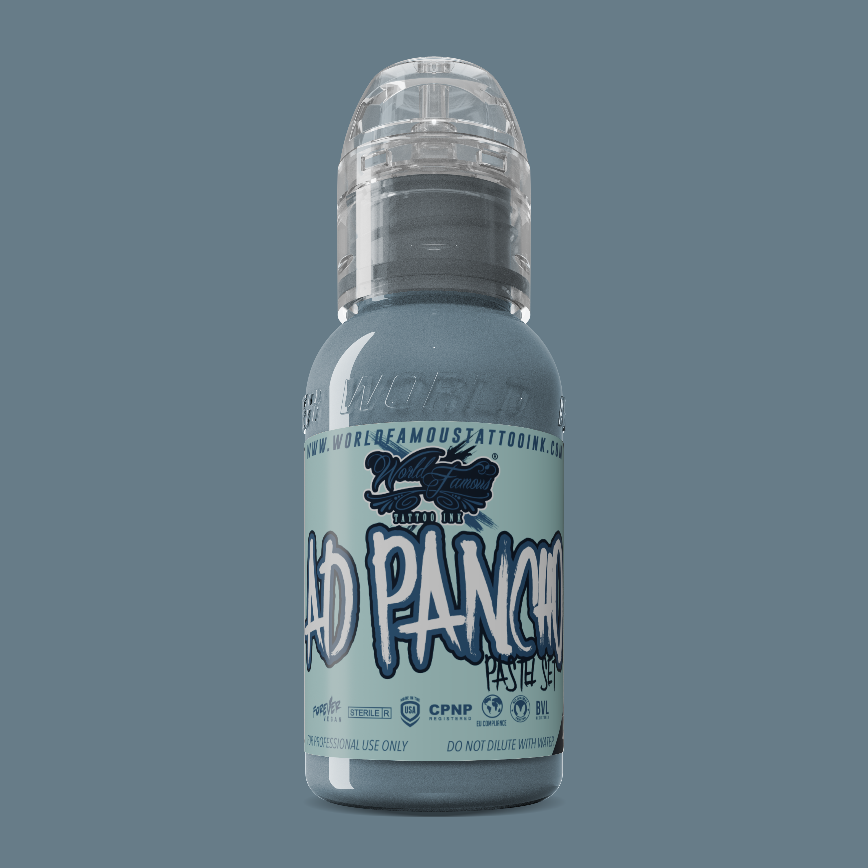 World Famous Ink Pancho Pastel 2 Grey 1oz
