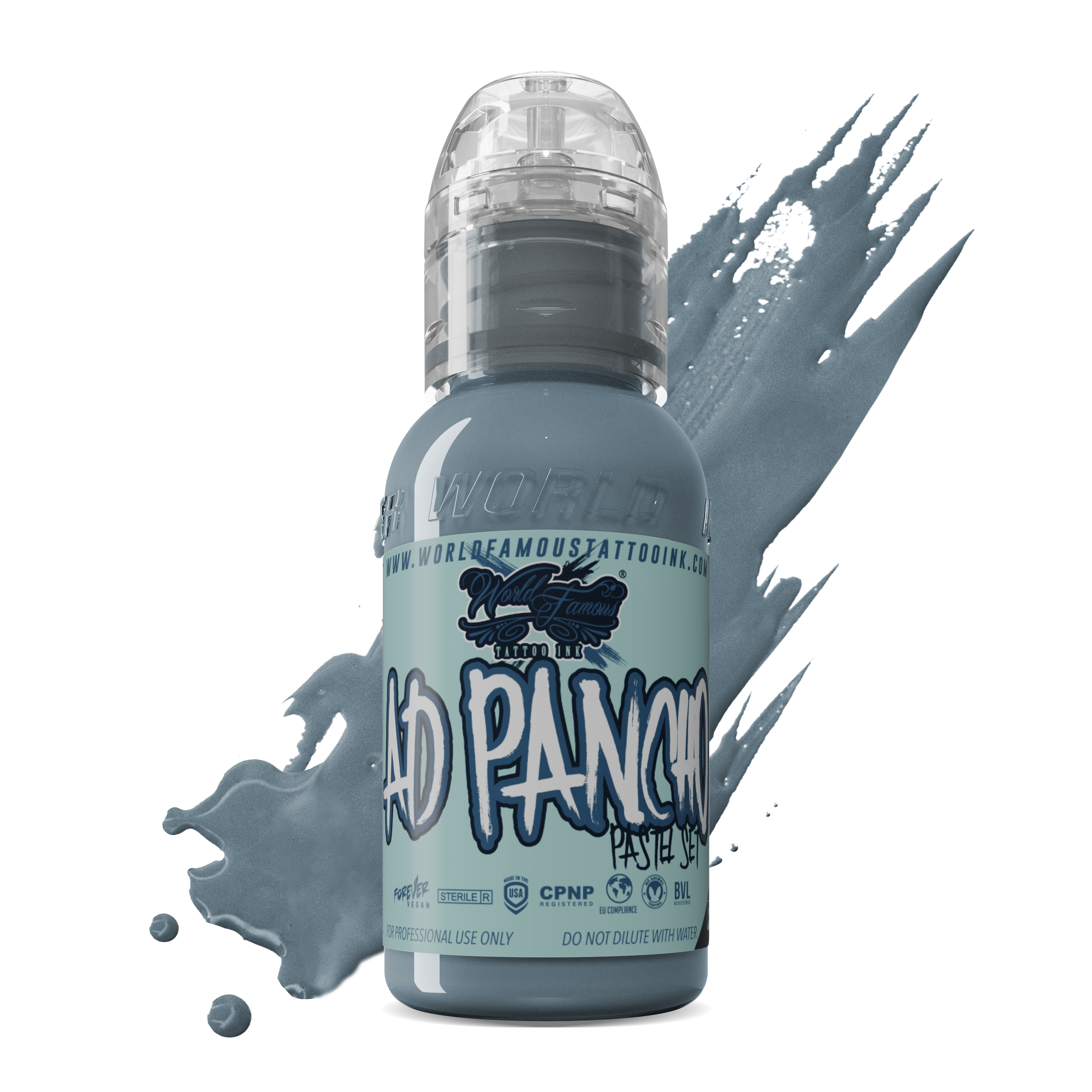 World Famous Ink Pancho Pastel 2 Grey 1oz