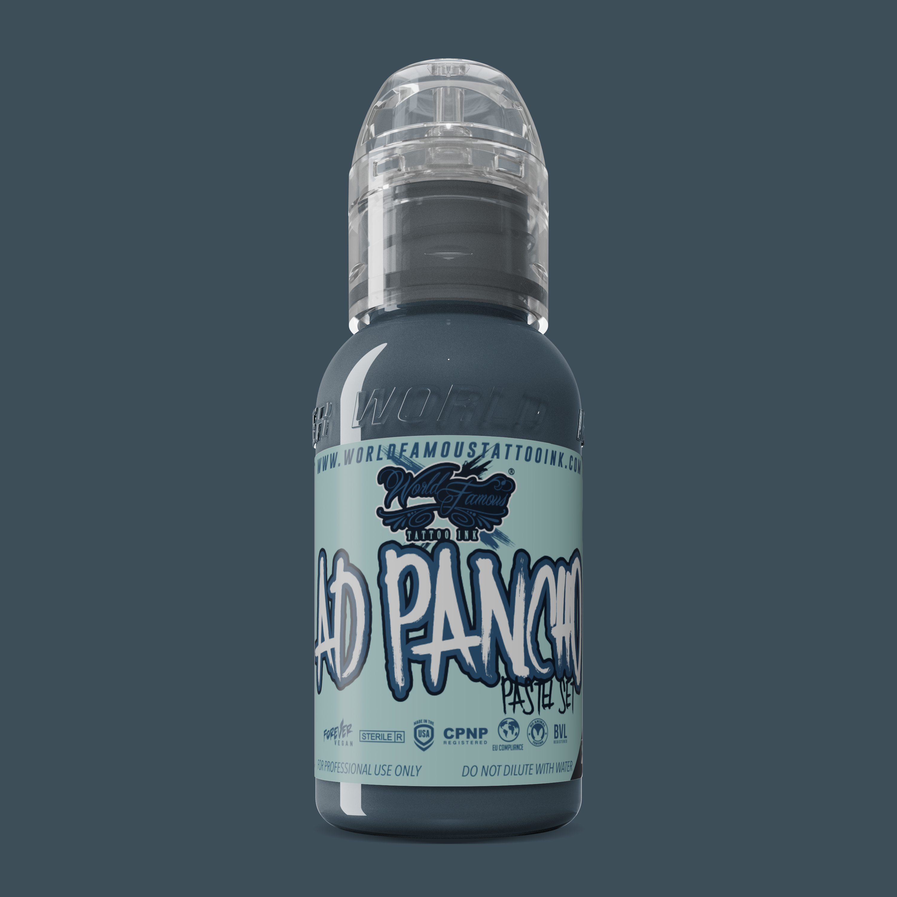World Famous Ink Pancho Pastel 3 Grey 1oz