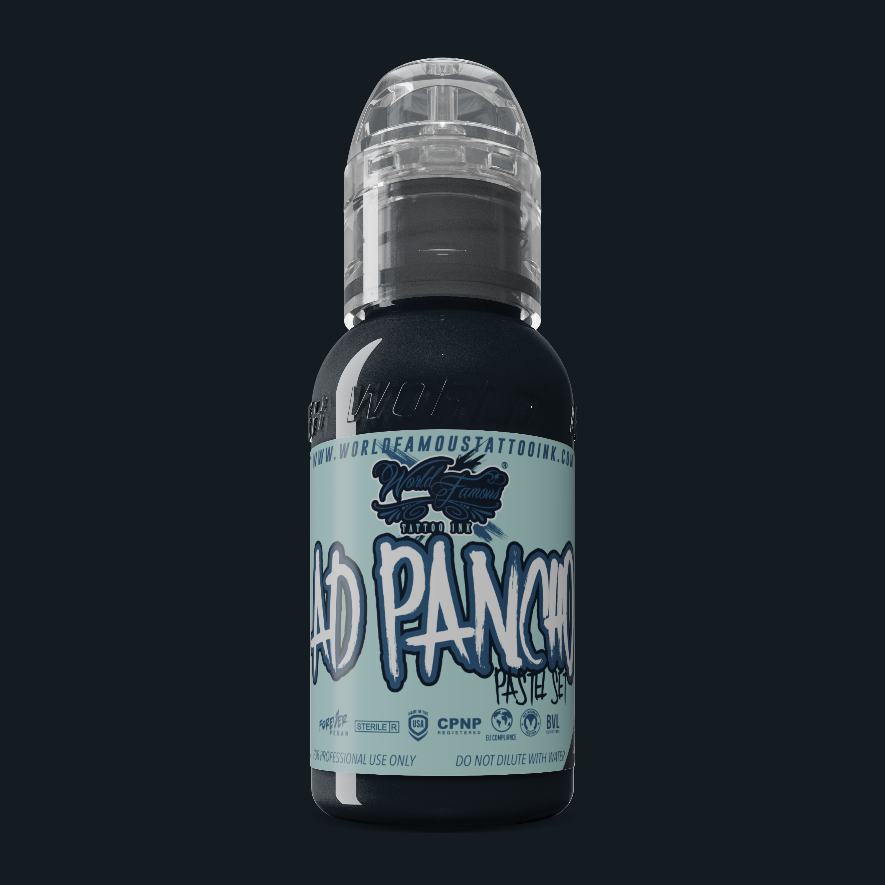 World Famous Ink Pancho Pastel 5 Grey 1oz