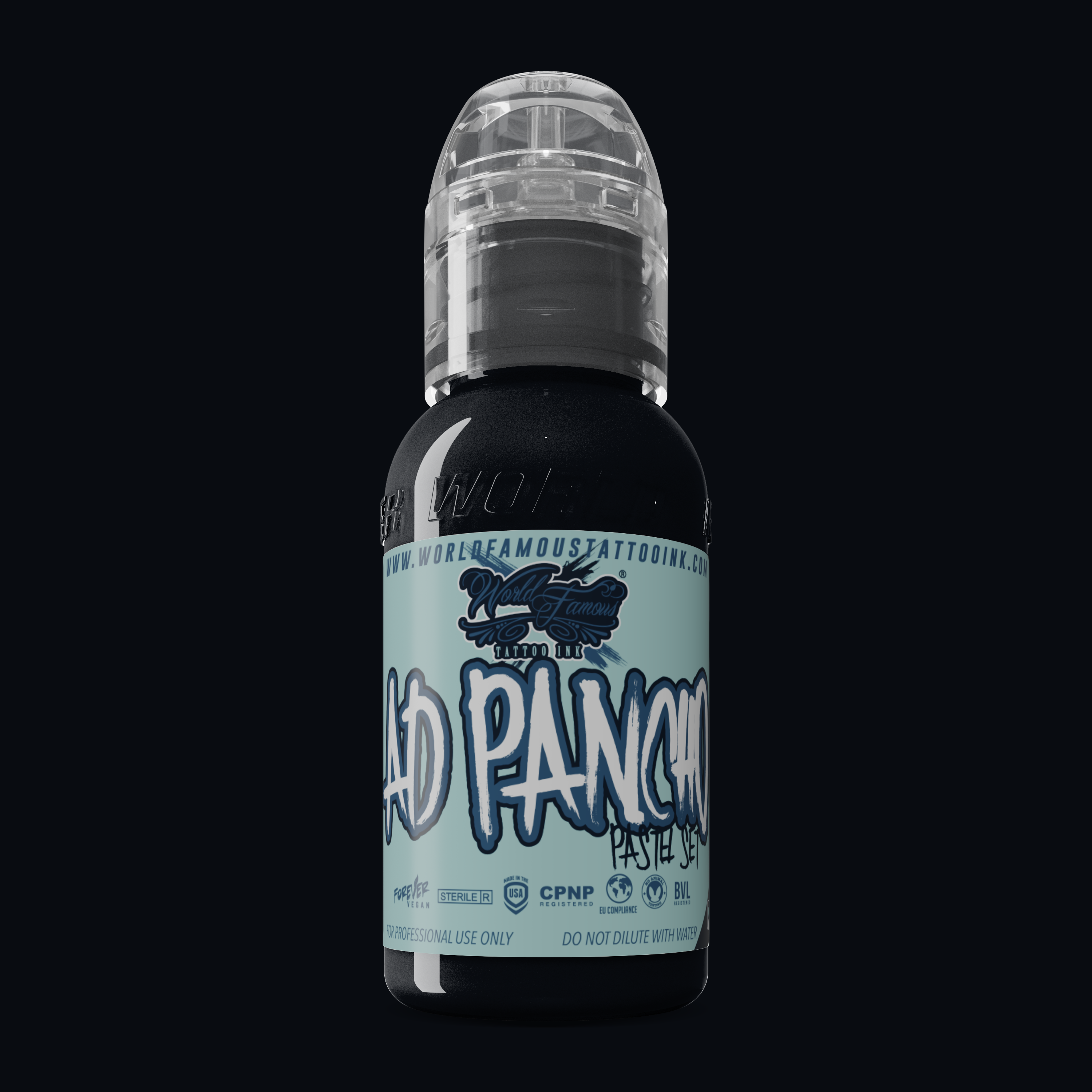 World Famous Ink Pancho Pastel 6 Grey 1oz