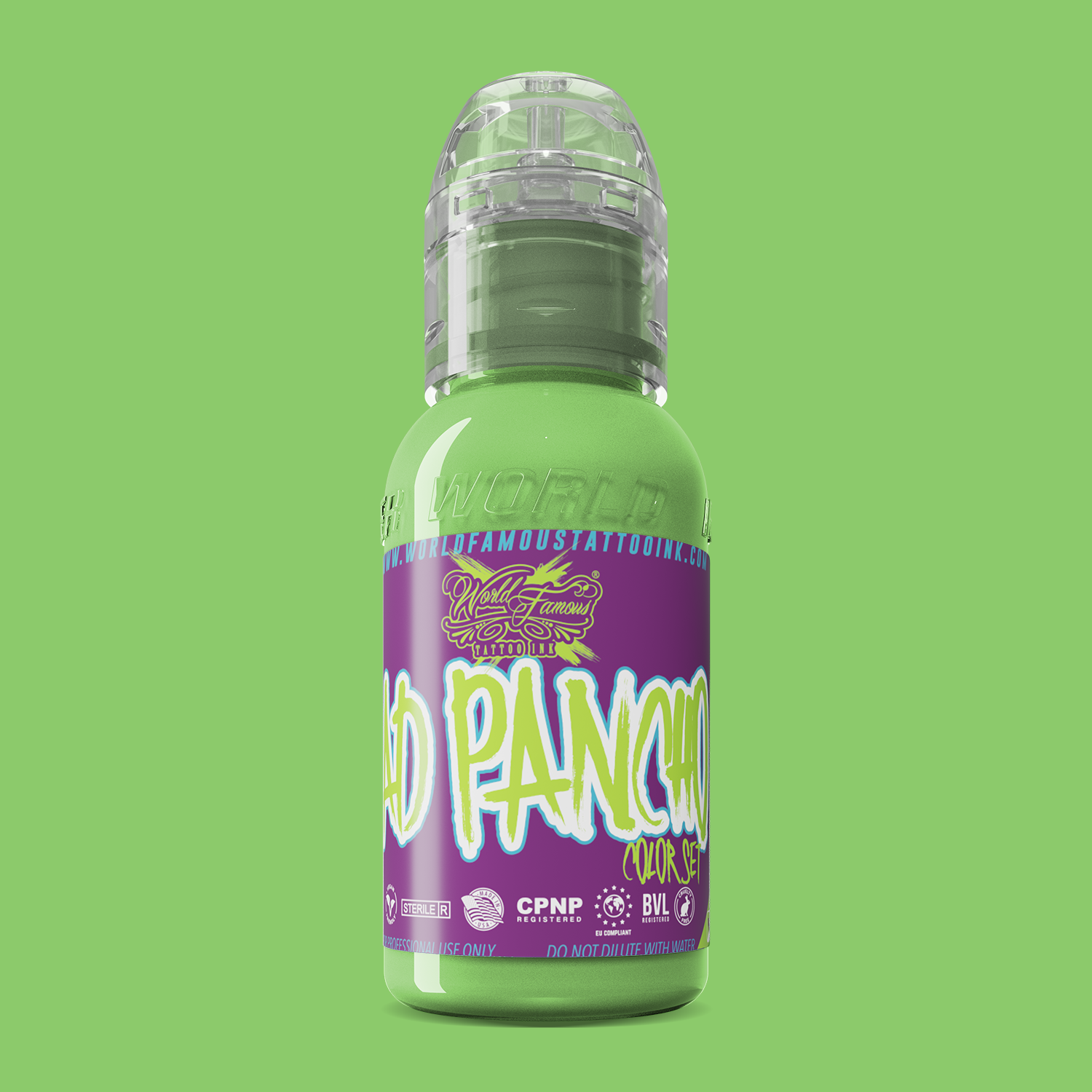 World Famous Ink Pancho Light Green (ProTeam) 1oz