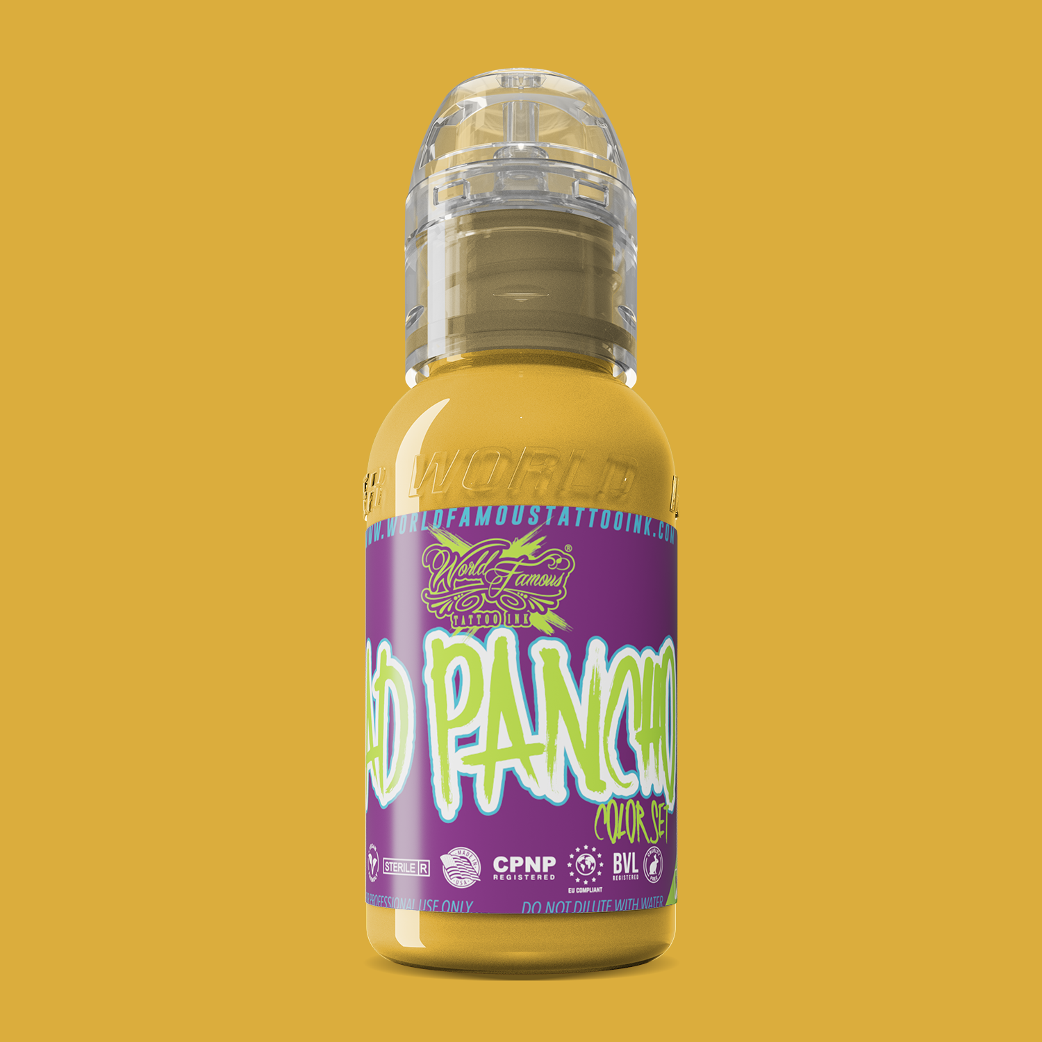 World Famous Ink Pancho Light Yellow (ProTeam) 1oz